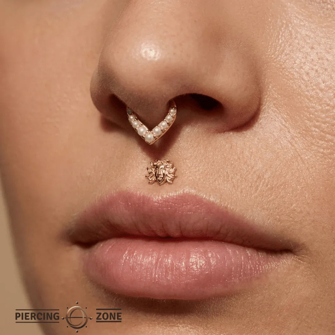 Medusa – 14K Gold Threadless/Threaded End - piercing - zone.com