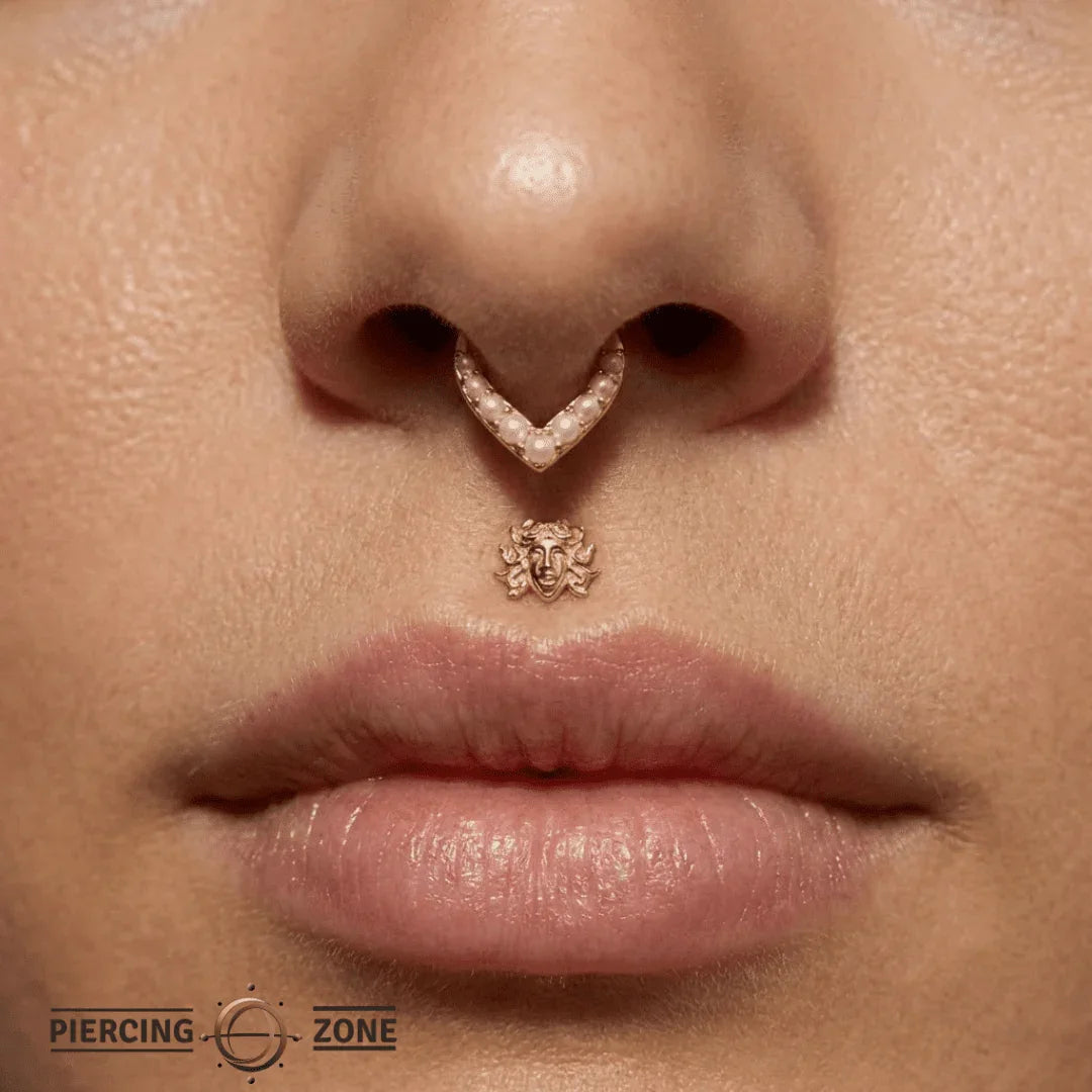 Medusa – 14K Gold Threadless/Threaded End - piercing - zone.com