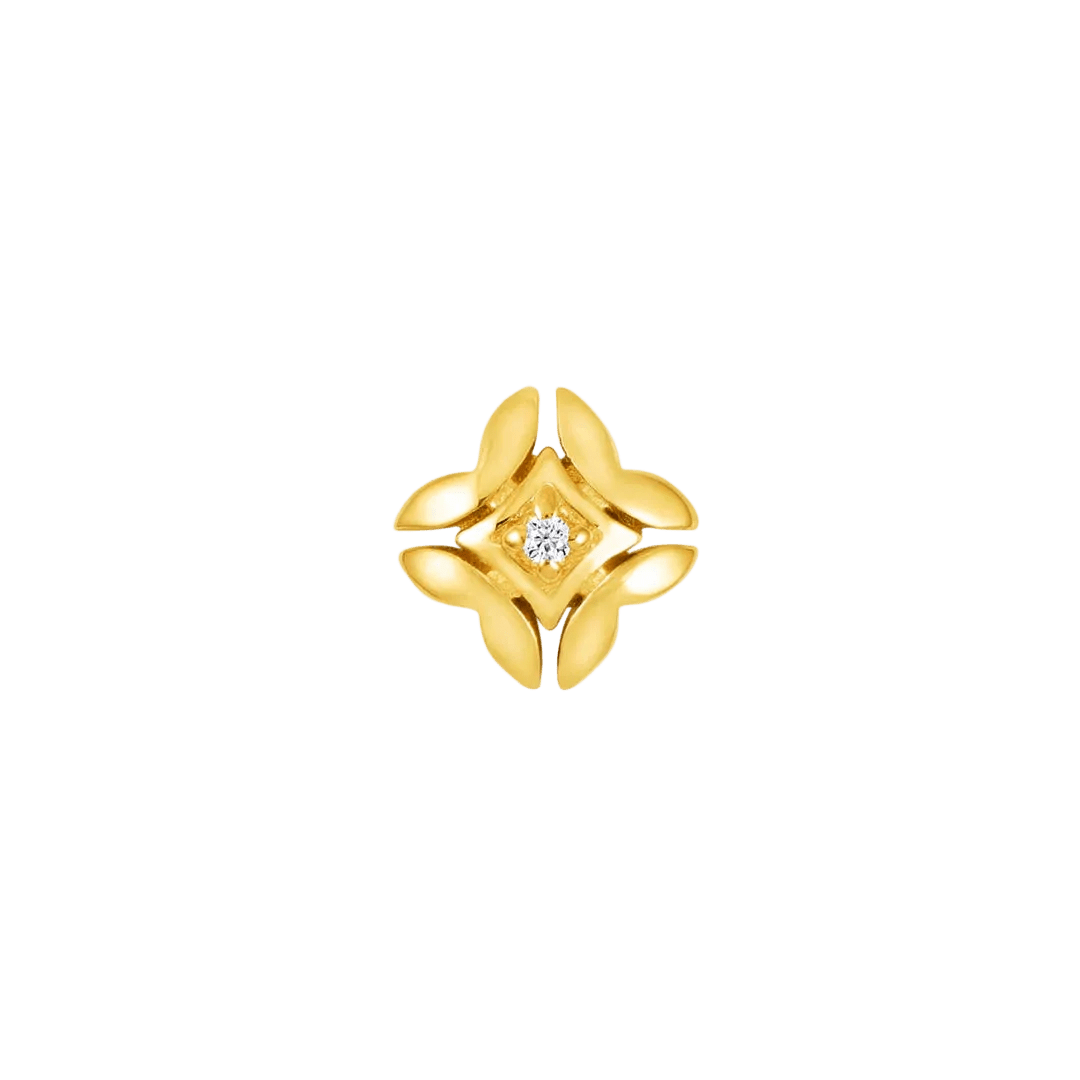 Melanie – 14K Gold Threadless/Threaded End - piercing - zone.com