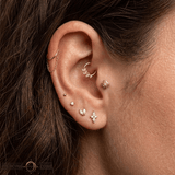 Melanie – 14K Gold Threadless/Threaded End - piercing - zone.com