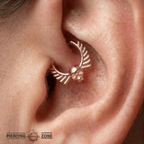 Memento Mori Straight Clicker – 14K & 18K Gold - piercing - zone.com