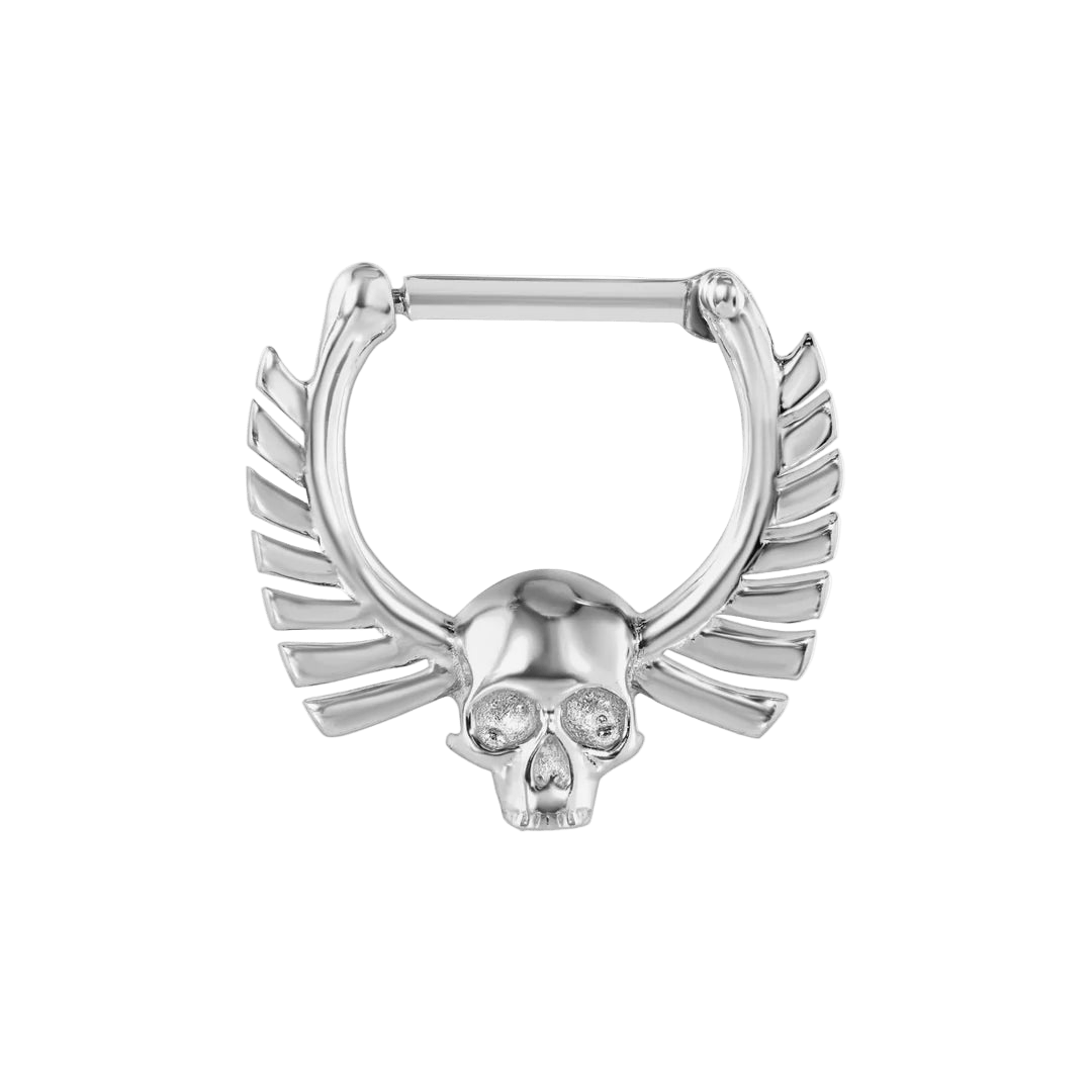 Memento Mori Straight Clicker – 14K Gold - piercing - zone.com