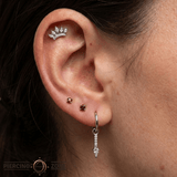 Mercer – CZ Drop Charm – 14K Gold Jewelry Accent - piercing - zone.com