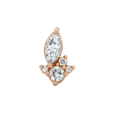 Mercury – 14K Gold Threadless/Threaded End