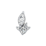 Mercury – 14K Gold Threadless/Threaded End