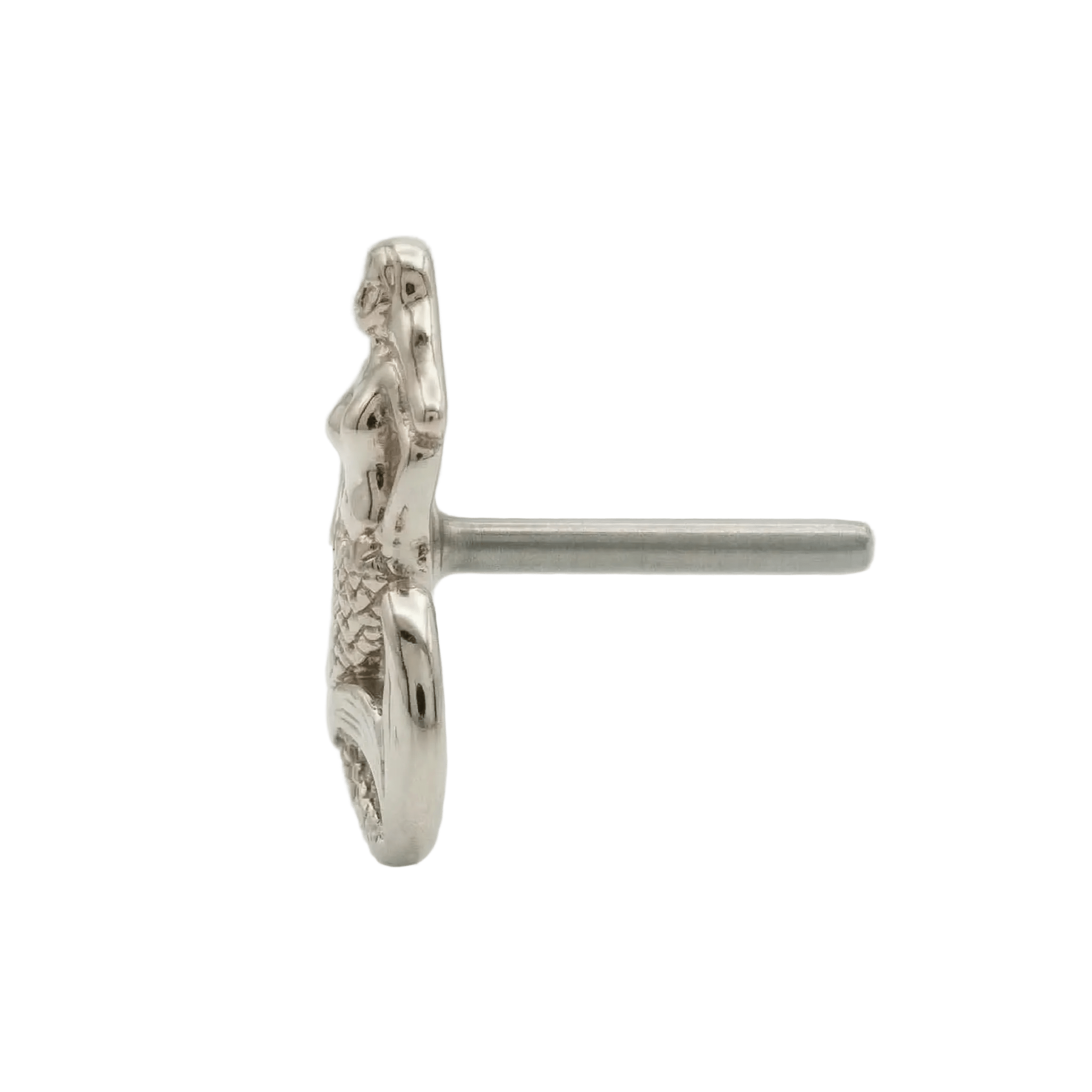Mermaid – 14K Gold Threadless/Threaded End - piercing - zone.com