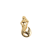 Mermaid – 14K Gold Threadless/Threaded End - piercing - zone.com
