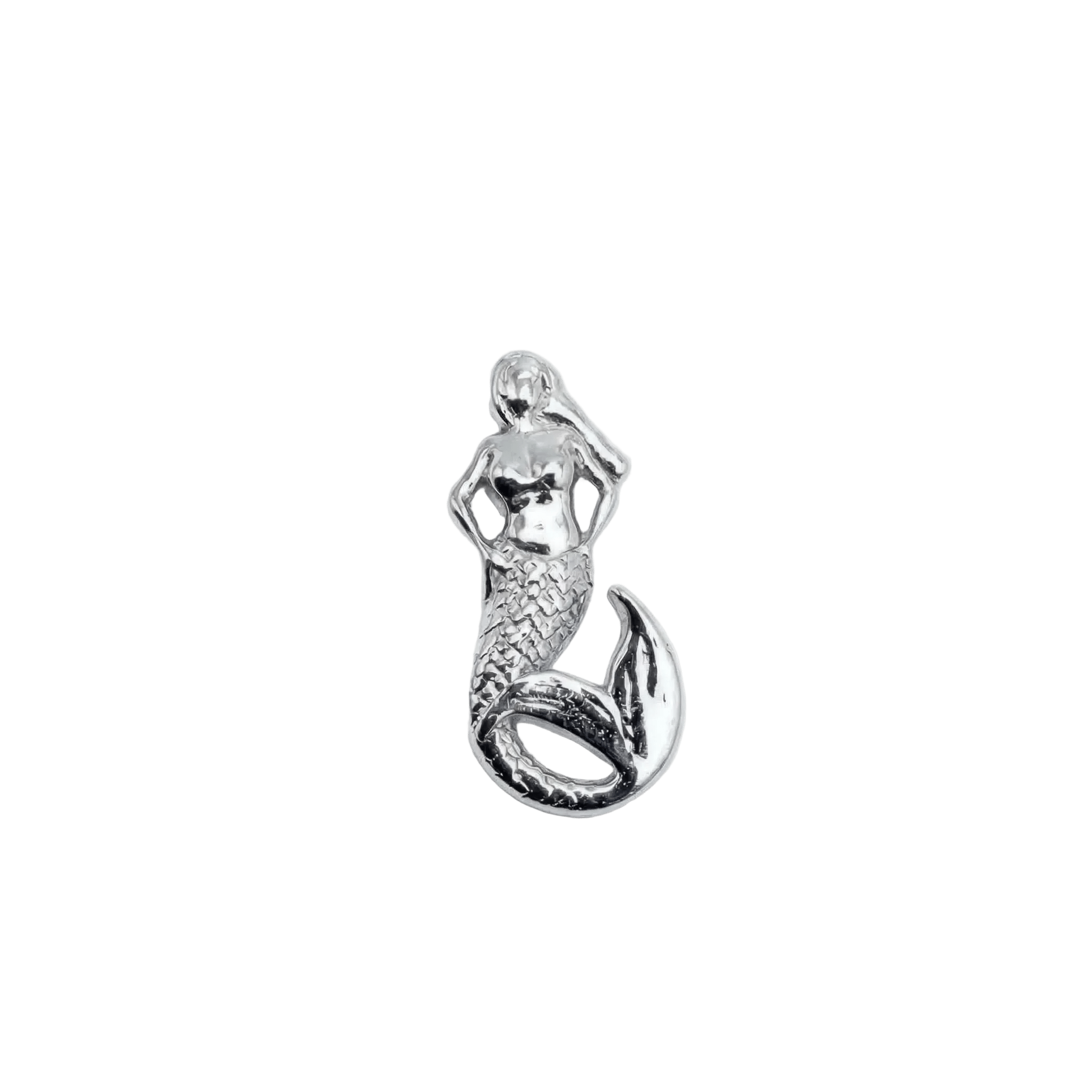 Mermaid – 14K Gold Threadless/Threaded End - piercing - zone.com
