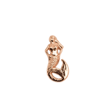 Mermaid – 14K Gold Threadless/Threaded End - piercing - zone.com