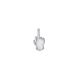 Middle Finger Emoji – 14K Gold Threadless & Threaded End - piercing - zone.com
