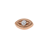 Milgrain Eye – 14K Gold Threadless/Threaded End