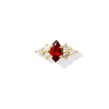 Mimosa – 14K Gold Birthstone & Diamond Threadless End - piercing - zone.com