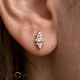 Mimosa Pin Birthstones - 14K Gold Gem Threadless End - piercing - zone.com
