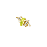 Mimosa Pin Birthstones - 14K Gold Gem Threadless End - piercing - zone.com