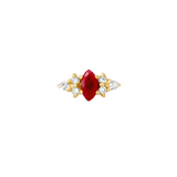Mimosa Pin Birthstones - 14K Gold Gem Threadless End - piercing - zone.com