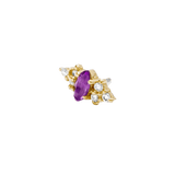 Mimosa Pin Birthstones - 14K Gold Gem Threadless End - piercing - zone.com