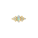 Mimosa Pin Birthstones - 14K Gold Gem Threadless End - piercing - zone.com