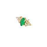Mimosa Pin Birthstones - 14K Gold Gem Threadless End - piercing - zone.com