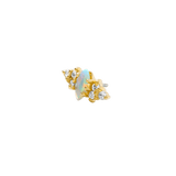 Mimosa Pin Birthstones - 14K Gold Gem Threadless End - piercing - zone.com