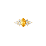 Mimosa Pin Birthstones - 14K Gold Gem Threadless End - piercing - zone.com