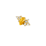 Mimosa Pin Birthstones - 14K Gold Gem Threadless End - piercing - zone.com