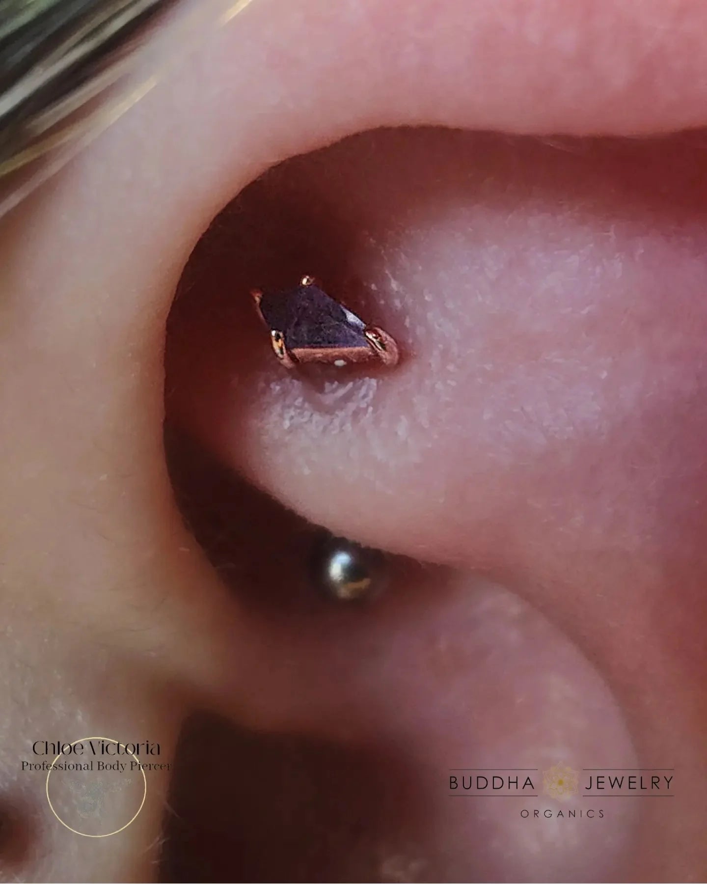 MINI SOHO - KITE CUT AMETHYST - THREADLESS END piercing-zone.com