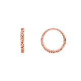 Miriam Seamless Ring – 14K Gold Cup & Divot Design - piercing - zone.com