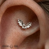 Mistletoe – 14K Gold Threadless/Threaded End - piercing - zone.com