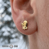 Mitten – 14K Gold Threadless/Threaded End - piercing - zone.com