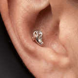 Mixed Metals Pierced Ear – 14K Gold Threadless/Threaded End - piercing - zone.com
