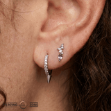 Mixt – Amethyst & Pink Sapphire Cluster – 14K Gold Threadless End - piercing - zone.com