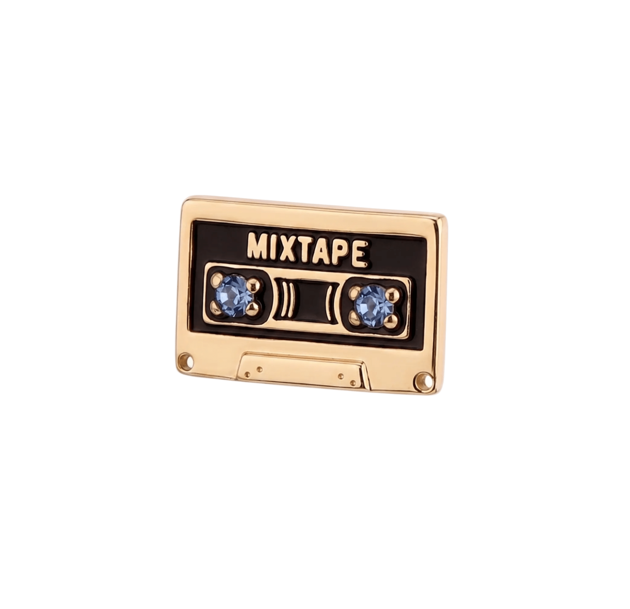 MIXTAPE - 14K Gold 2 Stone Threadless/Threaded End - piercing - zone.com