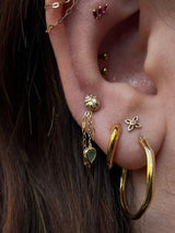 M'Lady – Ladybug Charm – 14K Gold Threadless End - piercing - zone.com