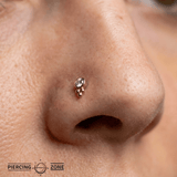 Mona – 14K/18K Gold Bezel Threadless End - piercing - zone.com