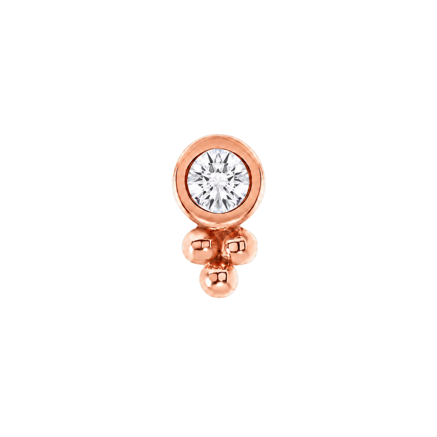 Mona – 14K Gold Threadless/Threaded End