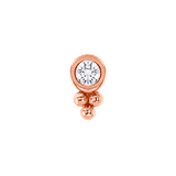Mona – 14K Gold Threadless/Threaded End