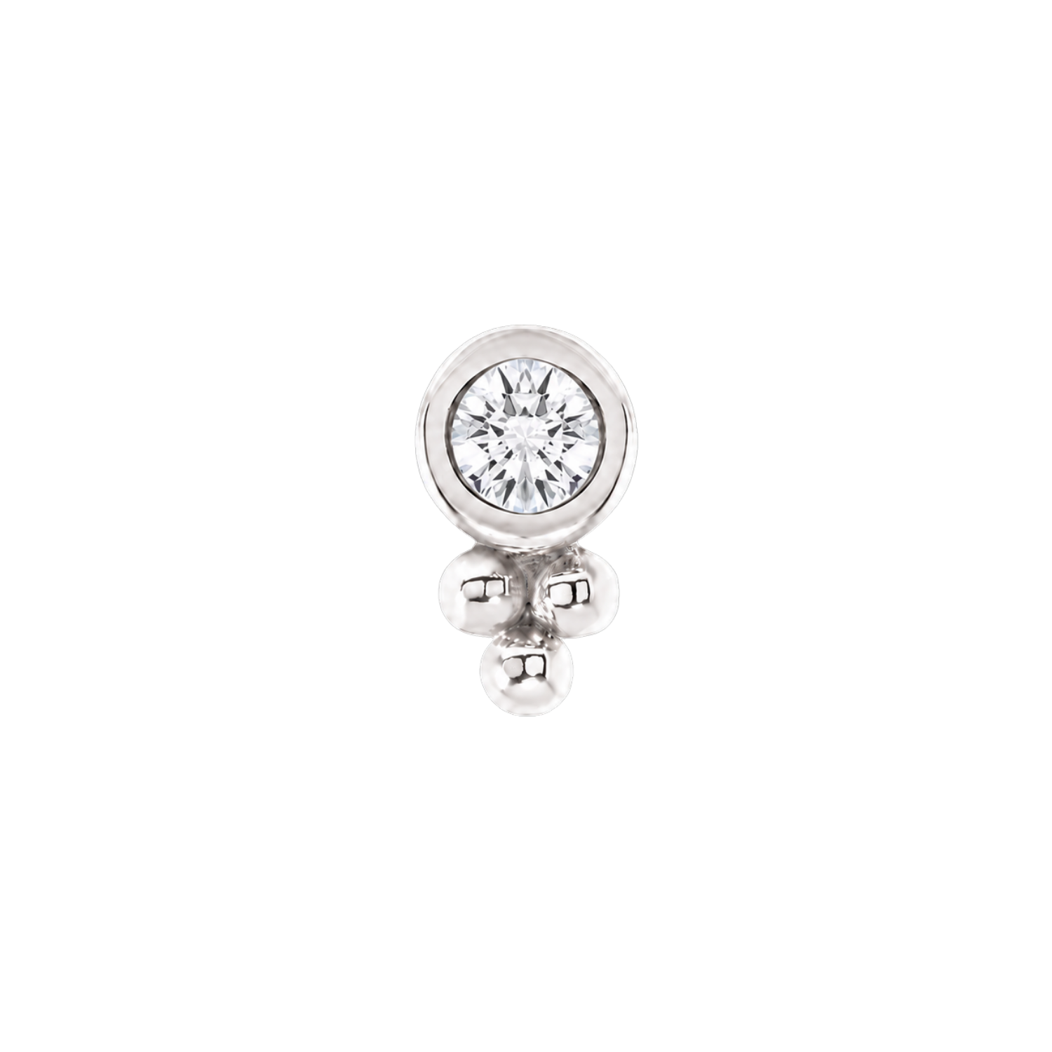 Mona – 14K Gold Threadless/Threaded End