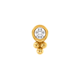 Mona – 14K Gold Threadless/Threaded End