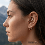 Morning Star – 14K Gold Threadless End - piercing - zone.com