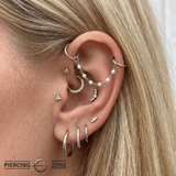 Mother of Pearl Chain – 18K Gold Pearl Piercing Chain - piercing - zone.com