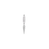 Musea Elongated CZ – 14K Gold Threadless End - piercing - zone.com