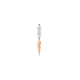 Musea Elongated CZ – 14K Gold Threadless End - piercing - zone.com