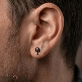 Mushroom – 14K Gold Threadless/Threaded End - piercing - zone.com