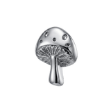 Mushroom – 14K Gold Threadless/Threaded End - piercing - zone.com