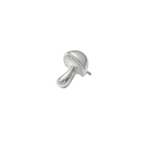 Mushroom Pin - 14K Gold Mushroom Threadless End - piercing - zone.com