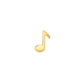 Musical Note – 14K Gold Threadless & Threaded End - piercing - zone.com