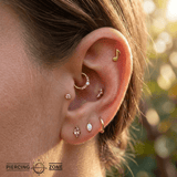 Musical Note – 14K Gold Threadless/Threaded End - piercing - zone.com