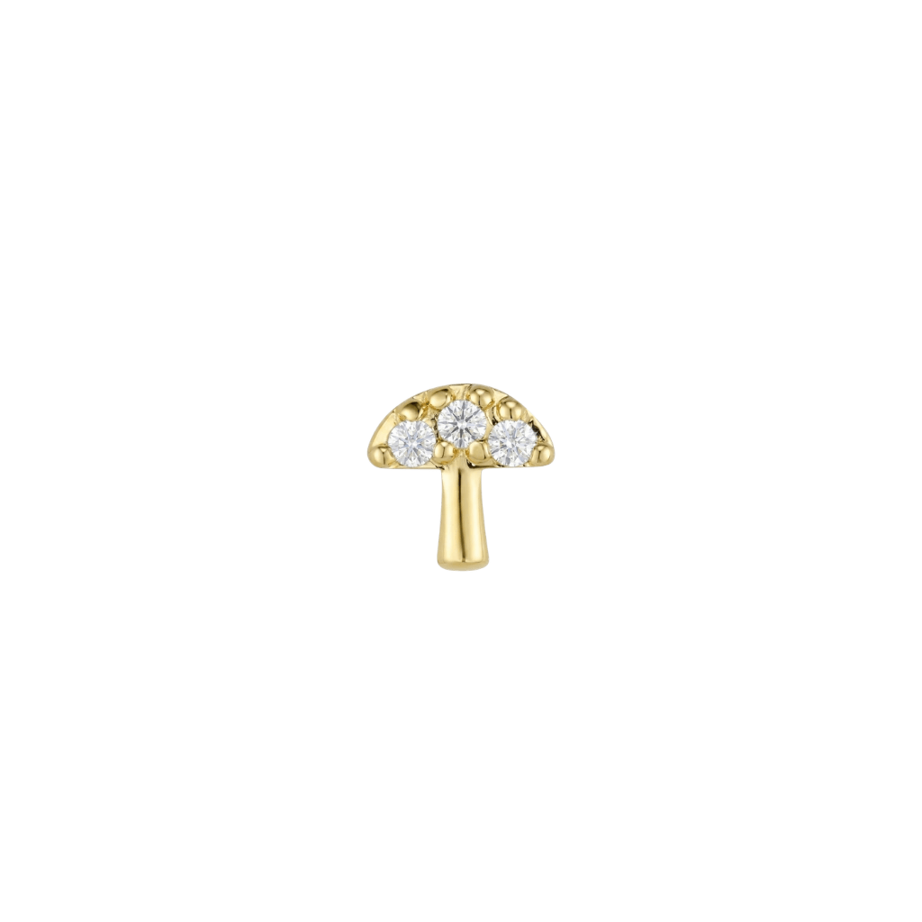 Mycenae - 18K Gold Gem Threadless/Threaded End - piercing-zone.com