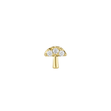 Mycenae - 18K Gold Gem Threadless/Threaded End - piercing-zone.com