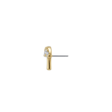 Mycenae - 18K Gold Gem Threadless/Threaded End - piercing-zone.com